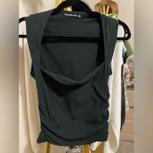 Abercrombie & Fitch Dark Gray Women's Blouse